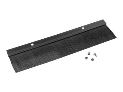 Lanberg 19" cable entry brush panel, AK-1102-B, Black
