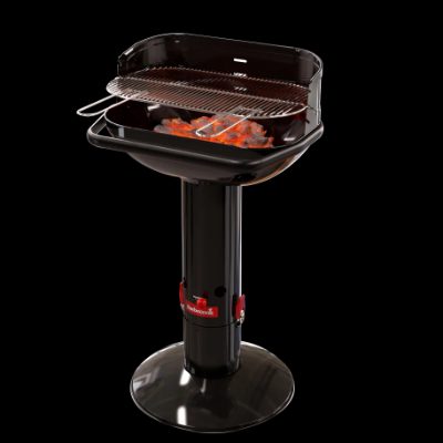 Barbecook Charcoal Barbecue Loewy 55, 59.8 x 35.4 x 101 cm, BC-CHA-1009, Black