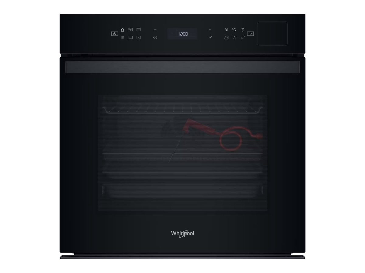 Whirlpool Oven, WOI6A8FPT1SBA, 73 L, Electric, Pyrolytic/Hydrolytic, Electronic, Steam function, Convection, Height 59.7 cm, Width 59.5 cm, Black