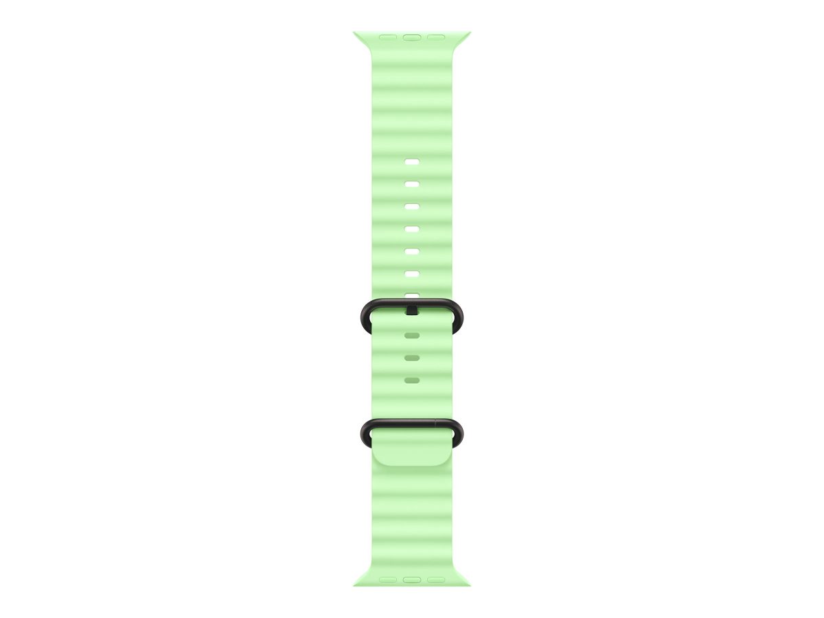 49mm Neon Green Ocean Band - Black Titanium Finish