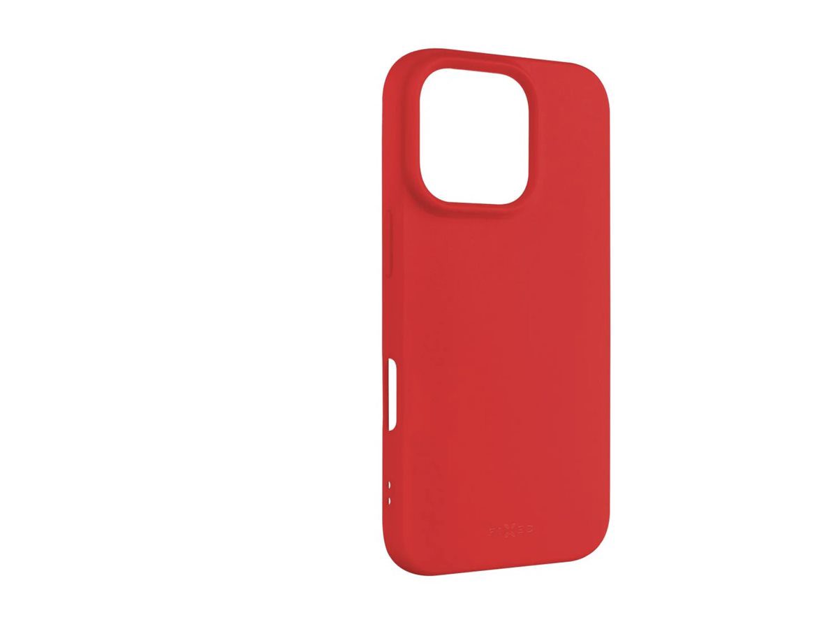 Fixed Story, Back cover, Apple, iPhone 16 Pro, Rubberized, Red