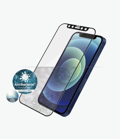Anti-Glare AB, Apple, iPhone 12 mini, Tempered glass, Black, Case friendly, Anti-glare screen protector