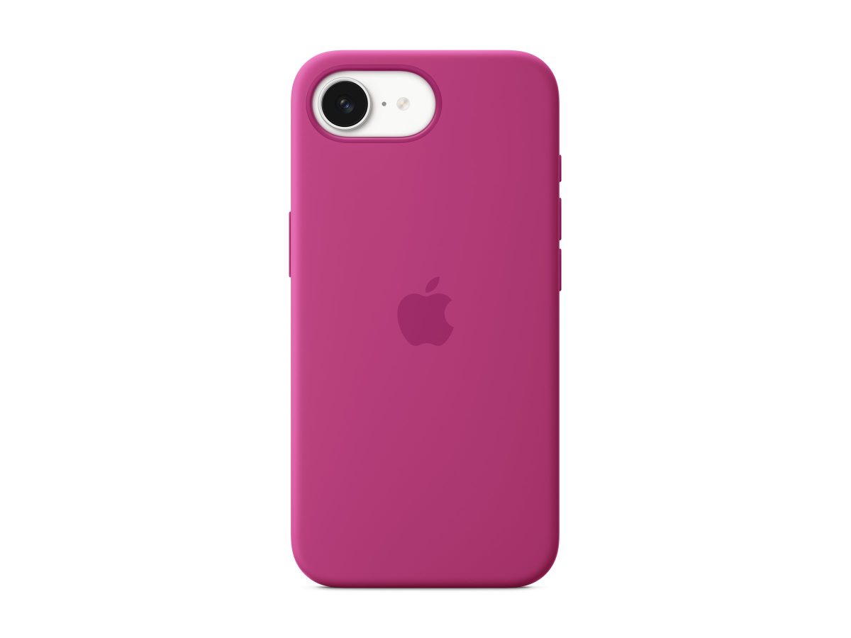 Apple Back cover, Apple, iPhone 16e, Silicone, Fuchsia