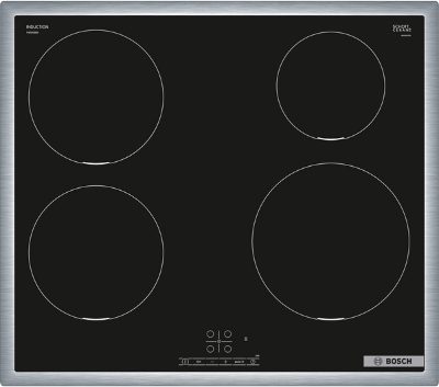 Hob, PIE645BB5E Series 4, Induction, Number of burners/cooking zones 4, Touch, Timer, Black