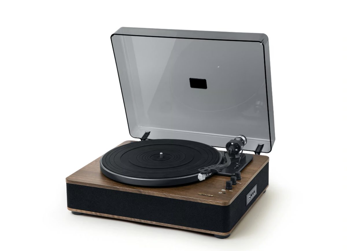 Muse Turntable Stereo System with Bluetooth Out, MT-107 BTO, 2x5 W, Bluetooth, Black/Brown