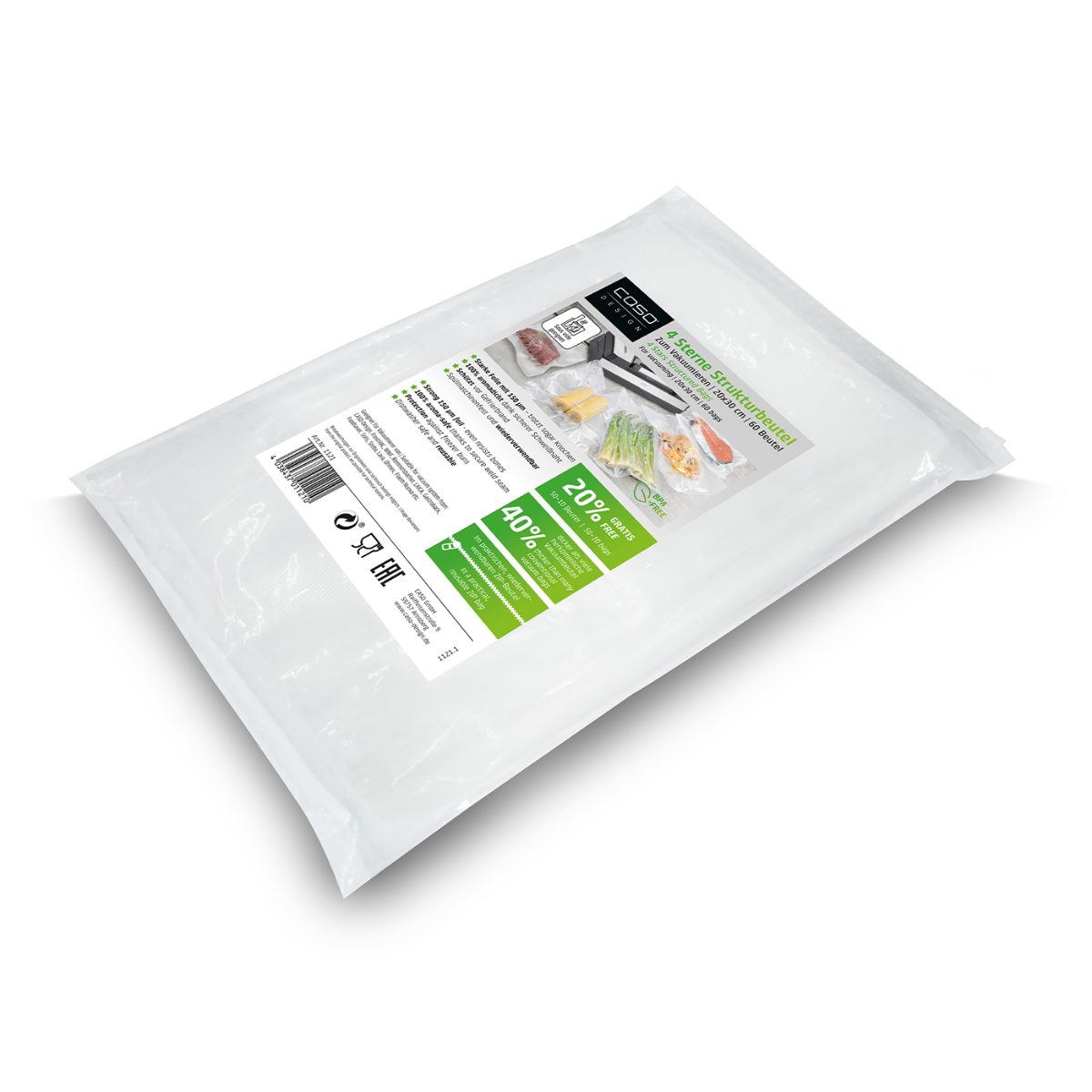 4 Stars Structured Bags 20x30 cm, 60 pcs