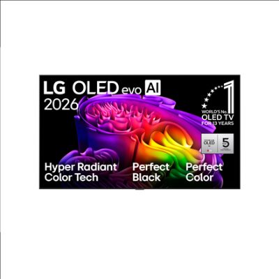 LG OLED 4K AI G6 TV, OLED77G61LW, 77, Smart TV, webOS, UHD, Black