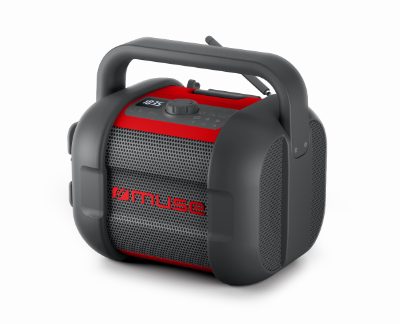 Jobsite Radio, M-968 BTR, 40 W, Waterproof, Bluetooth, Wireless connection, Portable, NFC features, Black/Red