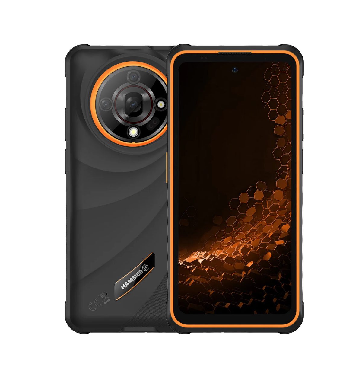 Iron 6, Orange, 6.56 ", IPS, 1612 x 720 pixels, Mediatek, Dimensity 6300, Internal RAM 8 GB, 256 GB, Dual SIM, 3G, 4G, 5G, Main camera resolution 64 MP, Android, 15, 6050 mAh