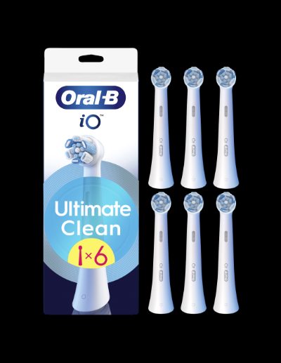 Replaceable toothbrush heads, iO UltimateClean, Heads, For adults, Number of brush heads included 6, White