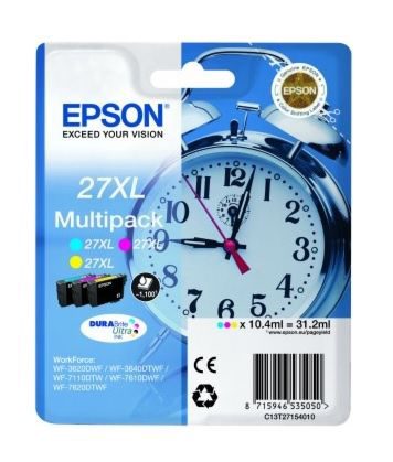 Epson Cartridge Multipack, T2715, Ink Cartridge, Cyan, Magenta, Yellow