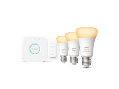 WA Starter Kit 11W A60 E27 3pcs, Bridge, Switch, E27, 11 W, Warm to cool white 2200-6500K + 16 million colors, Bluetooth and Zigbee