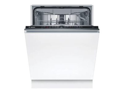 Bosch Dishwasher, SMV2HVX02E, Built-in, Width 59.8 cm, Number of place settings 14, Number of programs 5, Energy efficiency class D, Display, AquaStop function, Black