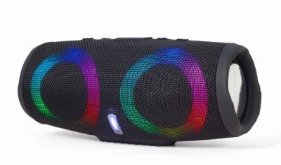 Portable Speaker, GEMBIRD, Black, Portable/Wireless, 1xAudio-In, 1xUSB 2.0, 1xMicroSD Card Slot, Bluetooth, SPK-BT-LED-02