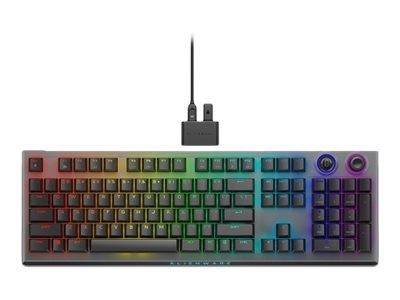 Alienware Tri-Mode AW920K, Wireless Gaming Keyboard, Wireless, Bluetooth, RGB LED light, Wireless connection, US, CHERRY MX Red, Dark Side of the Moon