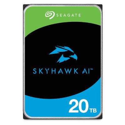 HDD, SEAGATE, SkyHawk AI, 20 TB, Serial ATA III, Buffer 512 MB, 7200 RPM, 3.5 ", ST20000VE003