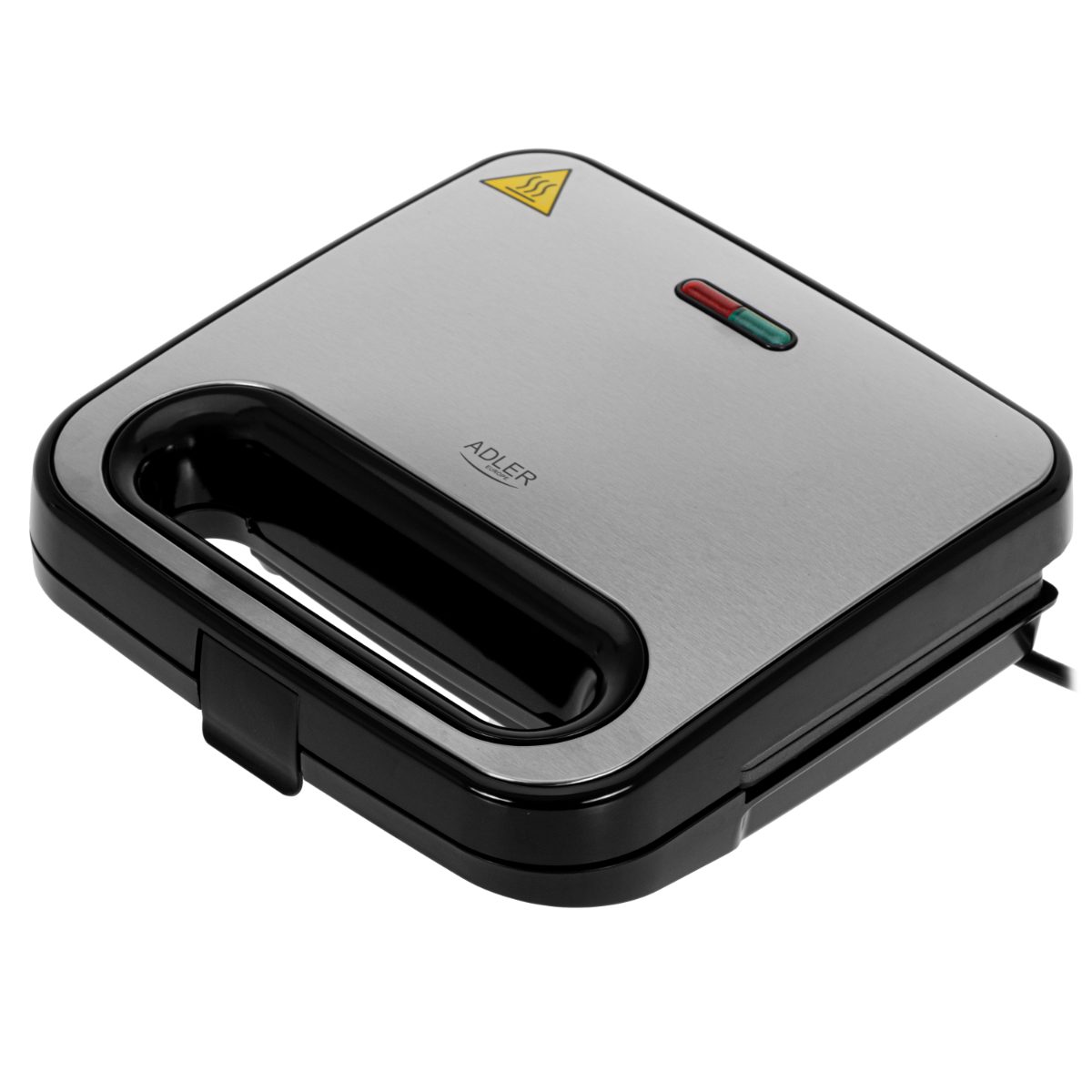 Adler Sandwich Maker, AD 3076, 1000 W, Number of plates 1, Black/Silver