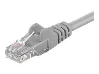 Patch Cable, 68449 CAT 6 U/UTP, PVC AWG 24/7, Cable length: 15 m, Grey