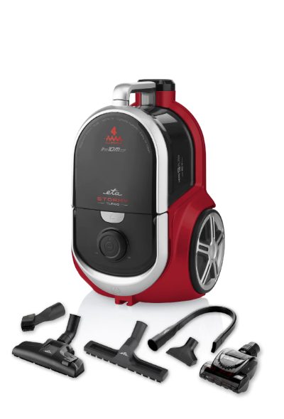 Vacuum Cleaner, ETA351790000 Stormy Turbo, Bagless, Power 800 W, Dust capacity 2.2 L, Black/Red