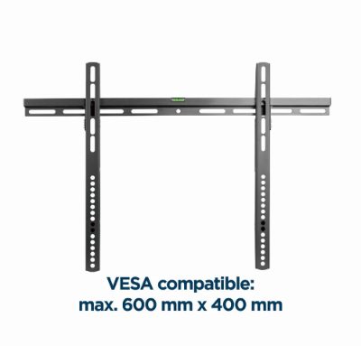 Wall mount, WM-70F-02, Fixed, 37-70 ", Black