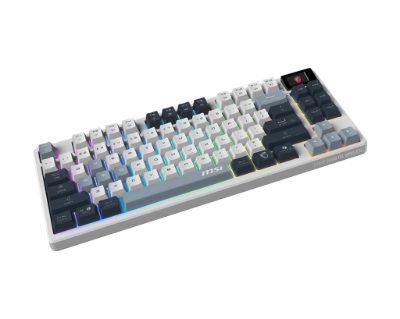 MSI FORGE GK600 TKL WIRELESS SKY, Gaming Keyboard, Wireless, Bluetooth, US, Mechanical Linear