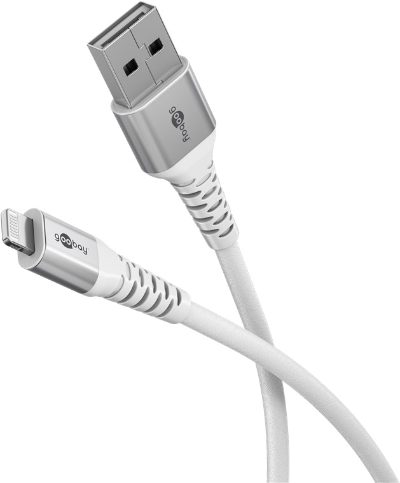 Lightning USB-A Supersoft Textile Cable with Metal Plugs, 74512