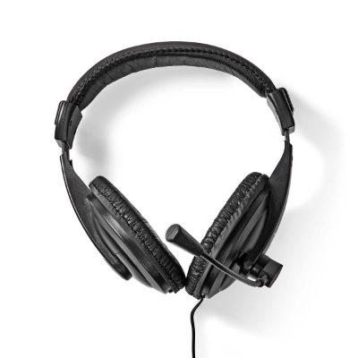 Nedis On-ear austiņas ar mikrofonu, melnas