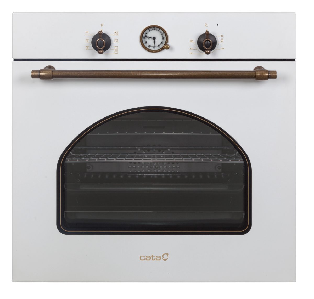 Oven, MRA 7108 WH, 60 L, Multifunctional, Manual, Knobs, Convection, Height 59.5 cm, Width 59.5 cm, White Glass