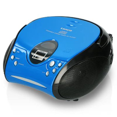 Lenco CD magnetola, zila/melna