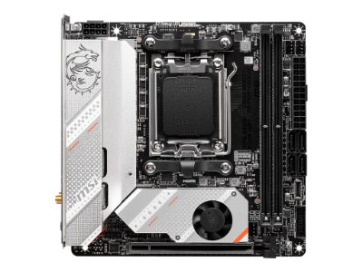 MPG B650I EDGE WIFI, Processor family AMD, Processor socket AM5, DDR5 DIMM, Memory slots 2, Supported hard disk drive interfaces 	SATA, M.2, Number of SATA connectors 4, Chipset AMD B650, Mini-ITX