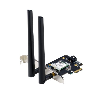 WiFi 7 PCI-E Adapter with 2 external antennas, PCE-BE6500, 802.11be, Mesh Support No, MU-MiMO No, No mobile broadband
