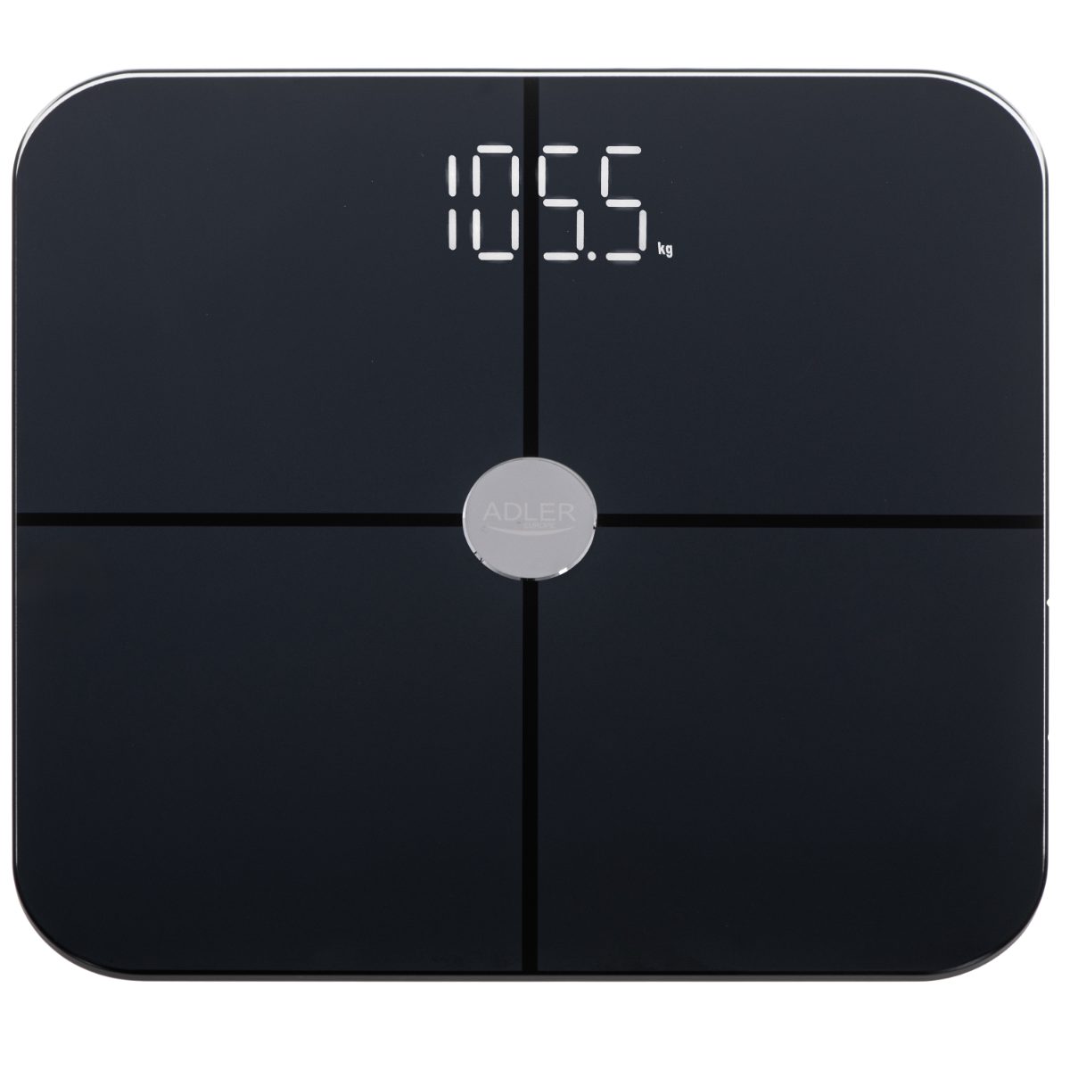 Smart Bathroom Scale, AD 8187, Maximum weight (capacity) 180 kg, Accuracy 100 g, Body Mass Index (BMI) measuring, Black