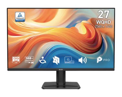 LCD Monitor, MSI, 27 ", 2560 x 1440 pixels, Wide Quad HD, Native aspect ratio 16:9, LED, Flat, PROMP275QE14