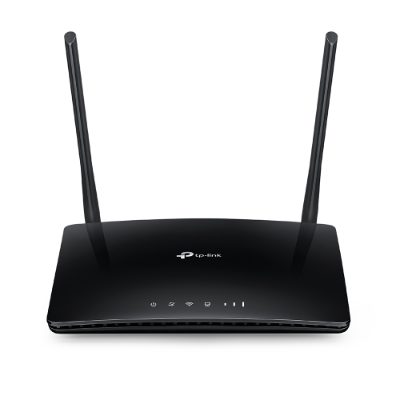 4G LTE Router, TL-MR6400, 802.11n, 300 Mbit/s, 10/100 Mbit/s, Ethernet LAN (RJ-45) ports 3, Mesh Support No, MU-MiMO No, 4G, Antenna type 2xExternal, No USB