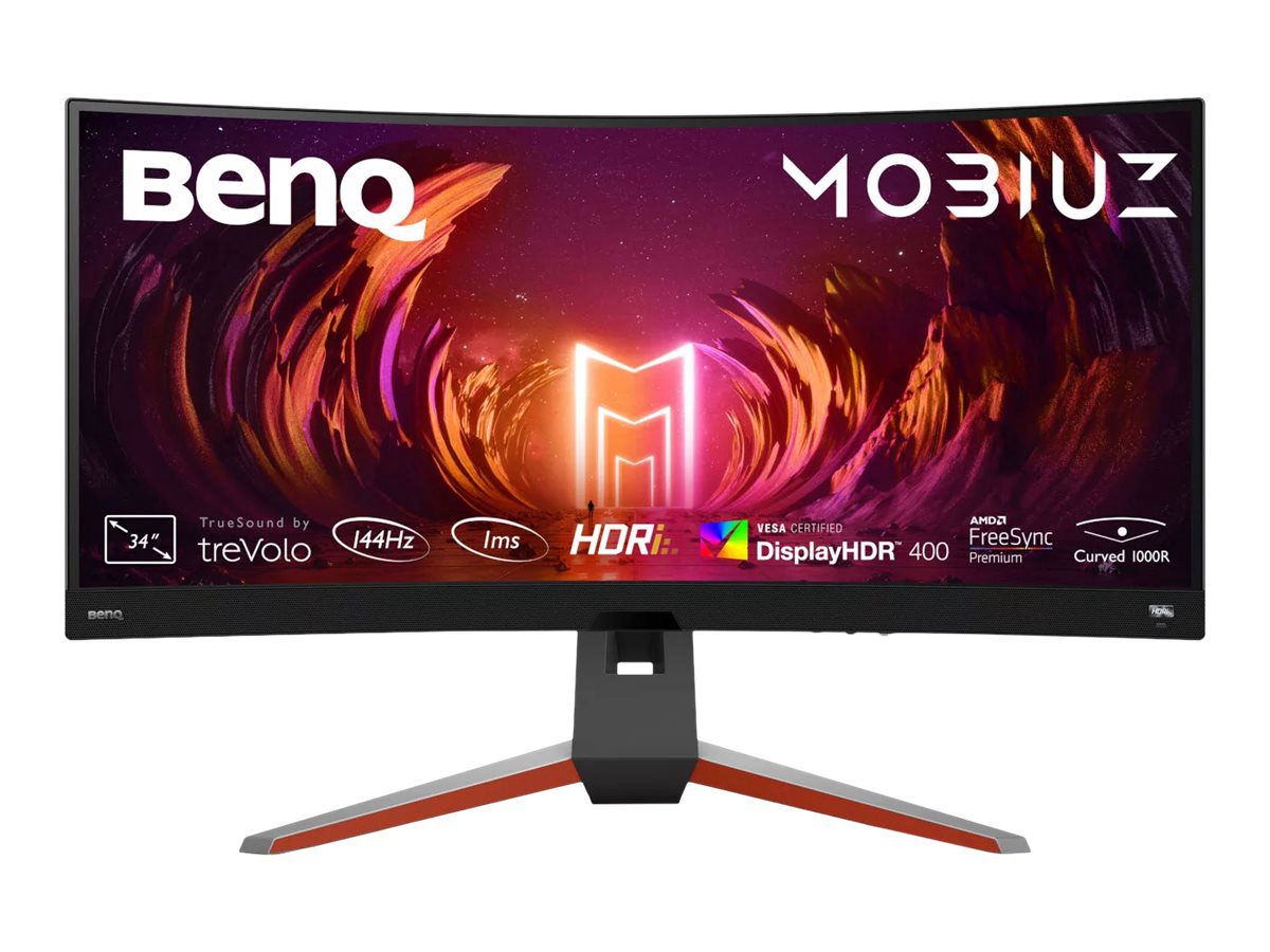 Curved Monitor, EX3410R, 34 ", VA, WQHD, 21:9, 144 Hz, 2 ms, 3440 x 1440, 400 cd/m², HDMI ports quantity 2, Warranty 36 month(s)