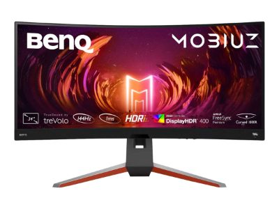 Curved Monitor, EX3410R, 34 ", VA, WQHD, 21:9, 144 Hz, 2 ms, 3440 x 1440, 400 cd/m², HDMI ports quantity 2, Warranty 36 month(s)