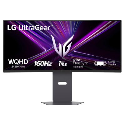 34G600A-B UltraGear, 34 ", VA, WQHD, 21:9, 160 Hz, 5 ms, 3440 x 1440 pixels, 300 cd/m², HDMI ports quantity 2