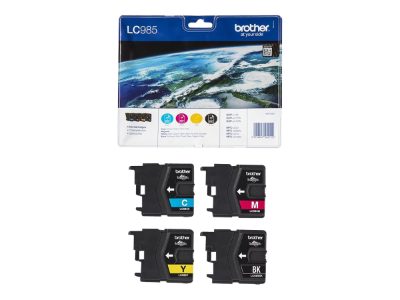 Brother LC985VALBP, Ink cartridge, Magenta, Black, Cyan, Yellow