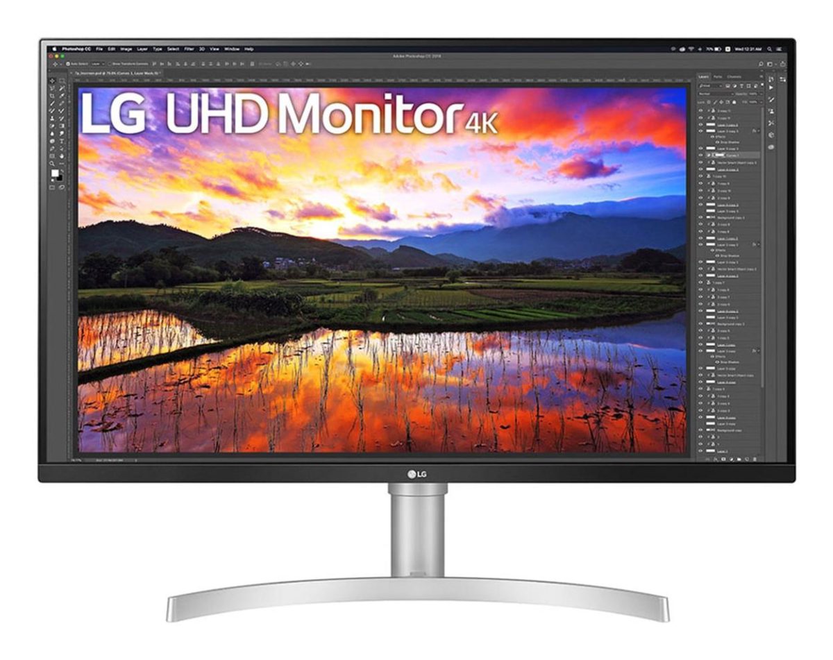 LCD Monitor, LG, 32UN650K-W, 31.5", 4K, Panel IPS, 3840x2160, 16:9, 5 ms, Speakers, Height adjustable, Tilt