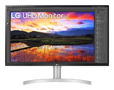 LCD Monitor, LG, 32UN650K-W, 31.5", 4K, Panel IPS, 3840x2160, 16:9, 5 ms, Speakers, Height adjustable, Tilt