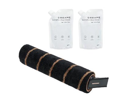 Vacuum Cleaner Accessory, DREAME, Soft Brush Roller*1+ Multi-Surface Floor Cleaner 300ml*2, Model VFBA, For  R20, V18, Z10, Z30, VFBA