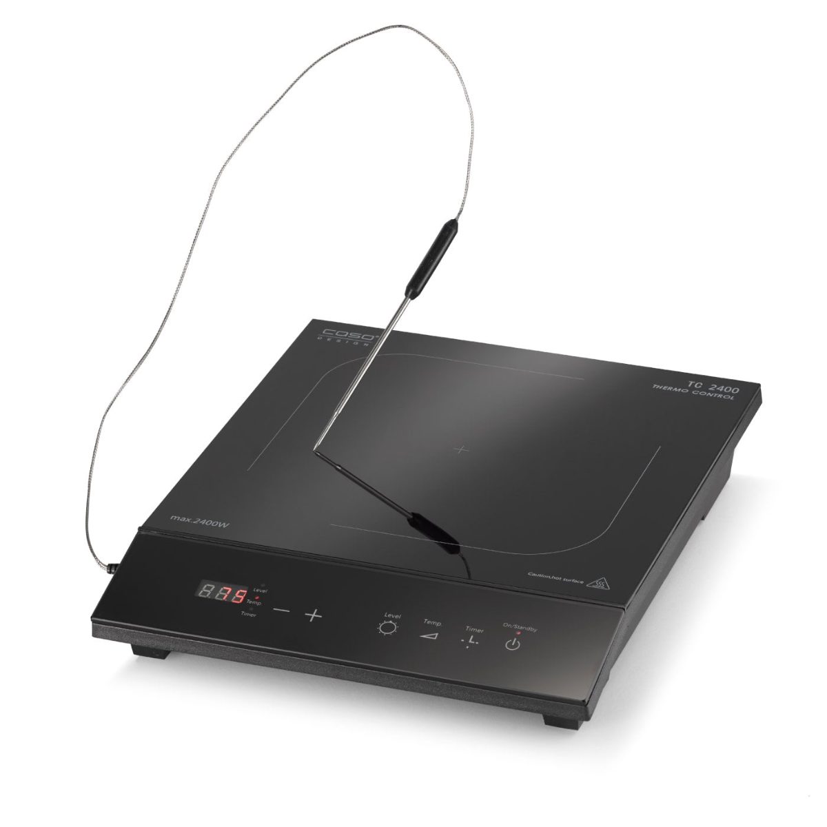Table hob, TC 2400 ThermoControl, Number of burners/cooking zones 1, Sensor touch, Black
