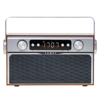 Bluetooth Radio, CR 1183, 16 W, AUX in, Wooden