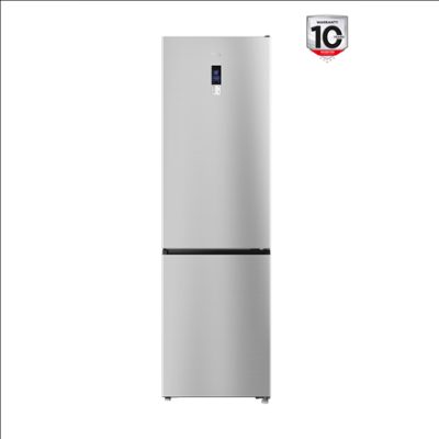 TCL Refrigerator, RP456BLE0, Energy efficiency class E, Free standing, Combi, Height 201 cm, No Frost system, Fridge net capacity 314 L, Freezer net capacity 142 L, Display, 39 dB, Silver