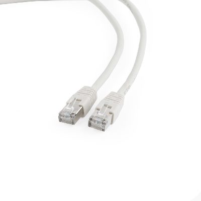FTP Cat6, Patch cord, Perfect connection; Foil shielded - for a reliable connection; Gold plated contacts, White, 5 m