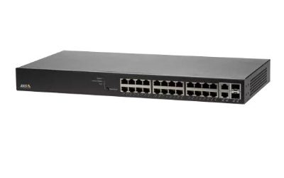 Switch, AXIS, Rack 1U, 24x10Base-T / 100Base-TX / 1000Base-T, 2x10/100/1000BASE-T/SFP combo, 2xSFP, 24xRJ45, PoE ports 24, 01192-002