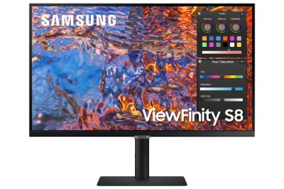 LCD Monitor, SAMSUNG, ViewFinity S8, 27", Business/4K, Panel IPS, 3840x2160, 16:9, 60Hz, 5 ms, Swivel, Pivot, Height adjustable, Tilt, Colour Black, LS27B800PXPXEN