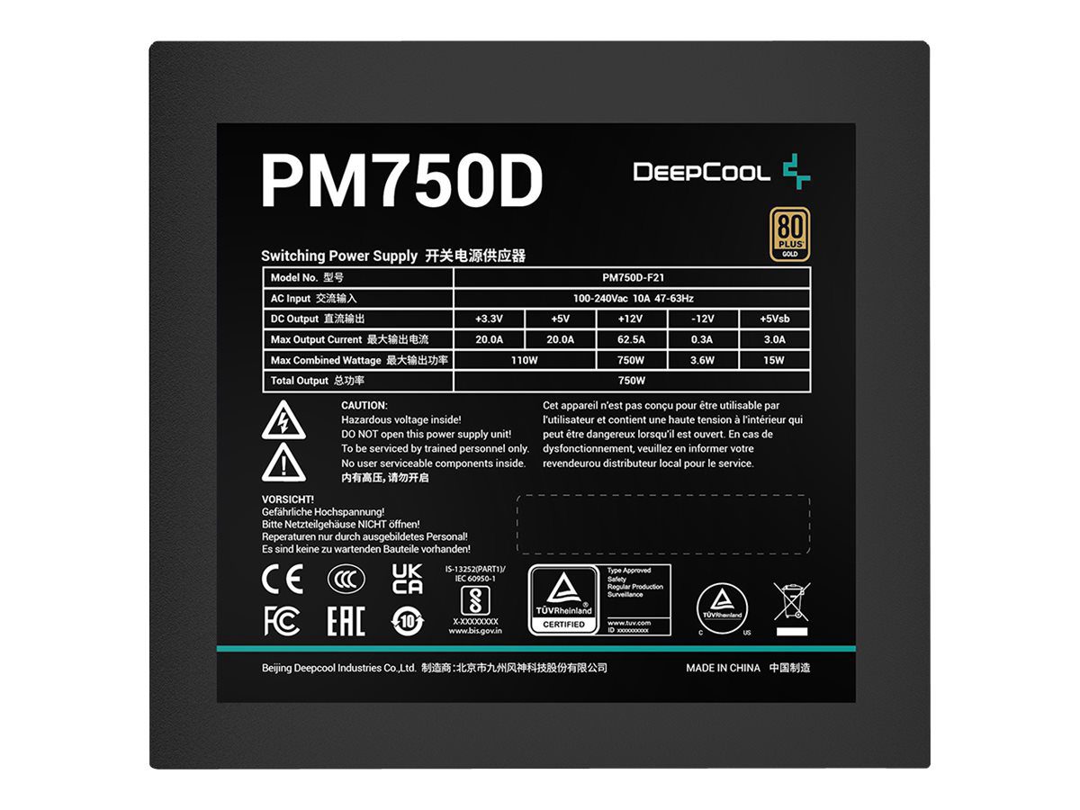 PSU, PM750D 80 PLUS GOLD, 750 W