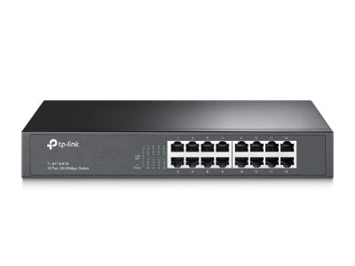Switch, TL-SF1016DS, Unmanaged, Desktop/Rackmountable, 10/100 Mbps (RJ-45) ports quantity 16, Power supply type External