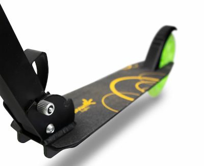 MUUWMI Aluminium Scooter Glow skrejritenis 200 mm, zaļš